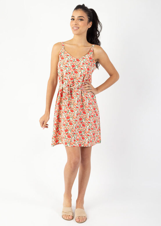 Robe LENA Imprimé Coquelicot