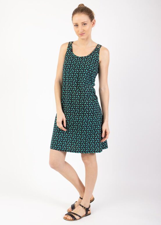 Robe SYLVIA Imprimé Envolée Bleu-0