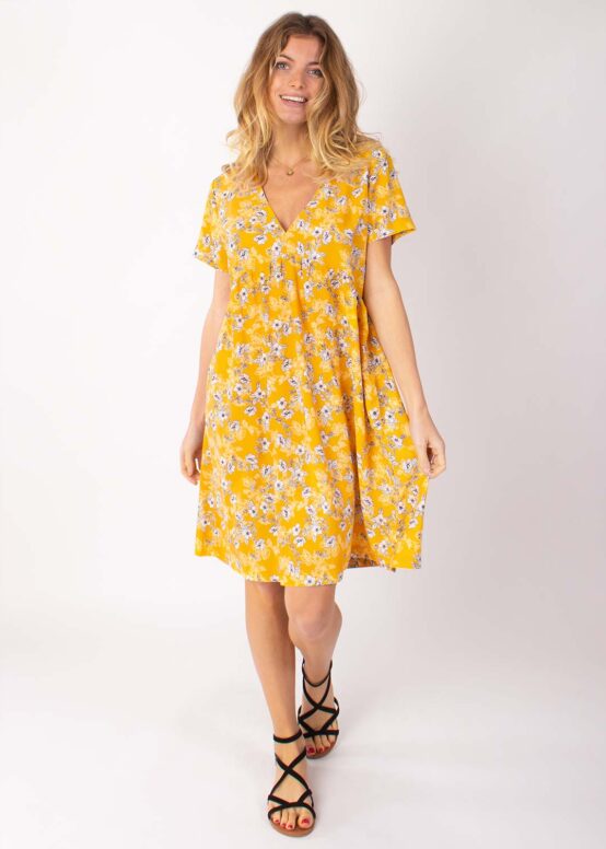 Robe DINA Imprimé 8 Jaune