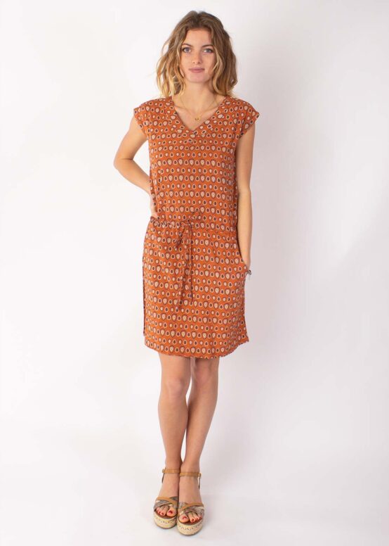 Robe ELVIRA Imprimé 29 Camel