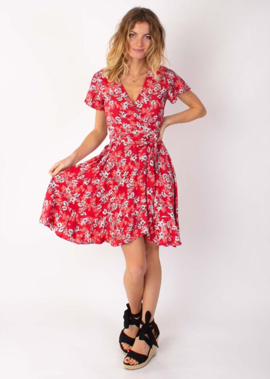 Robe MARIKA Imprimé 8 Rouge