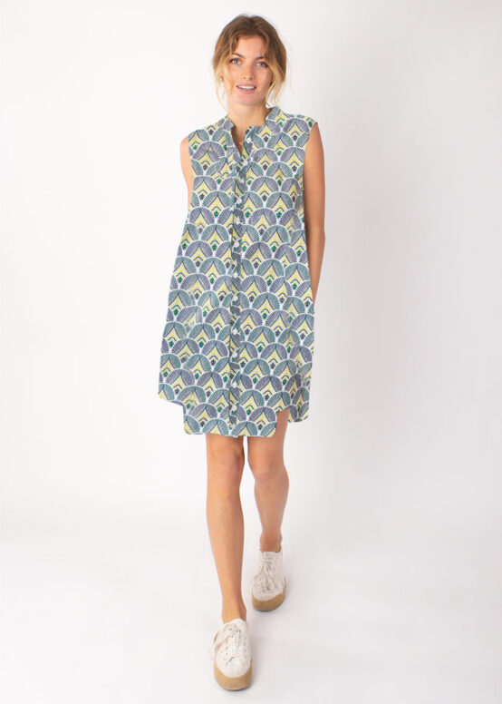 Robe MAYA Imprimé 08 Vert-0