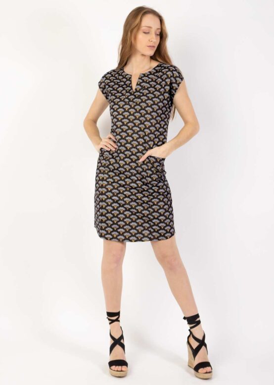 Robe ERIKA Imprimé Sunset Noir 49 Noir