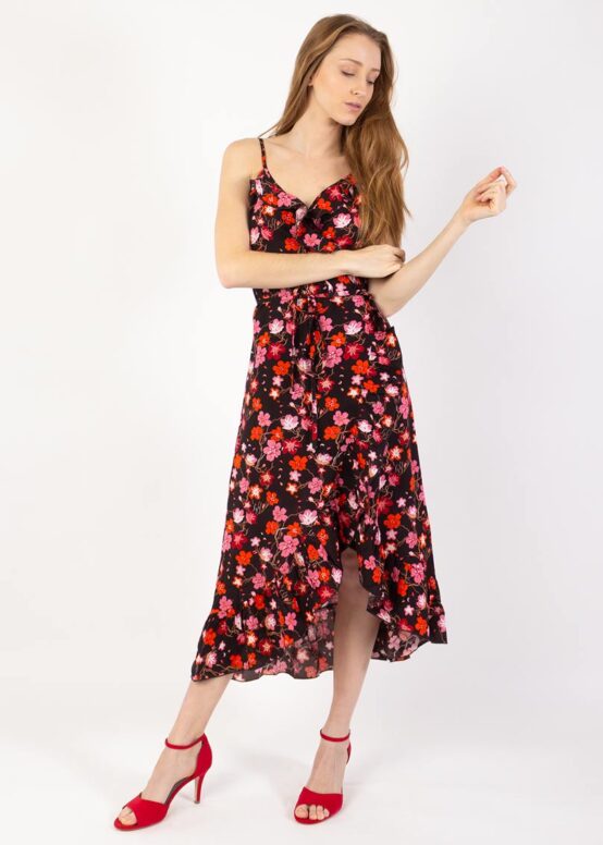 Robe Longue Sacha Cherry Noir