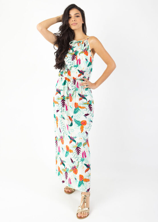 Robe Longue Naya imprimé Rio Blanc