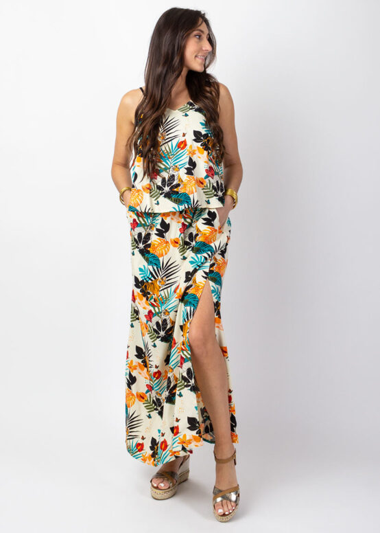 Robe Longue ASSILIA Imprimé Tiger