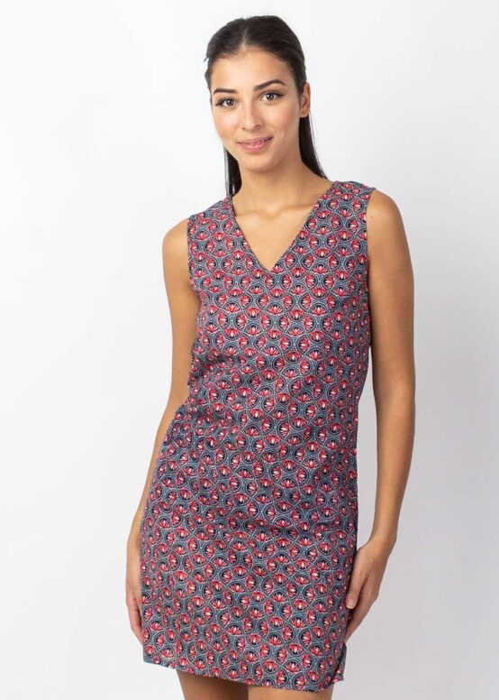Robe DIANA Imprimé Lotus-0