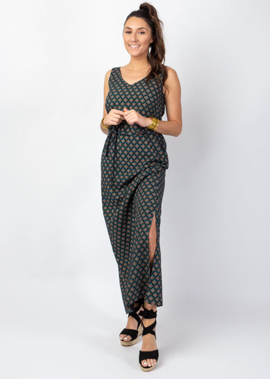 Robe Longue Savana Imprimé Aztec-0