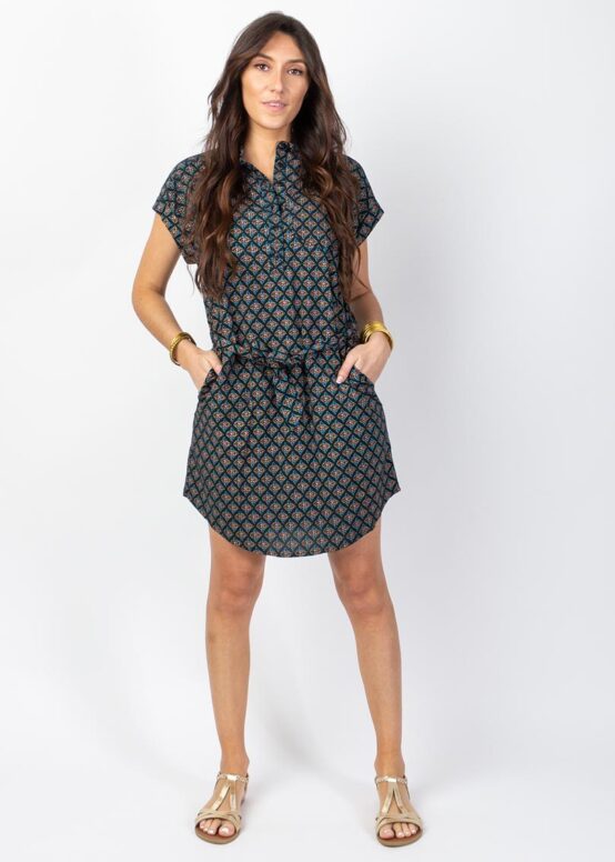 Robe TALIA Imprimé Aztec-0