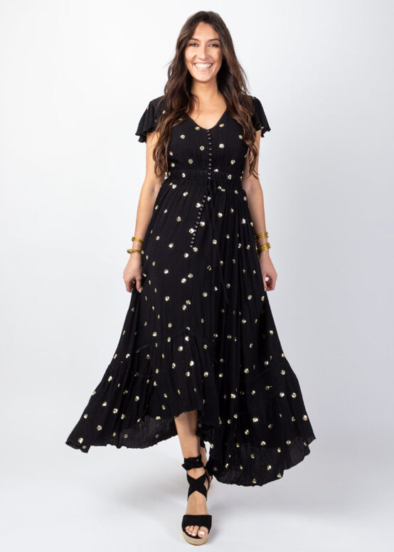 Robe Longue Sumatra Noir