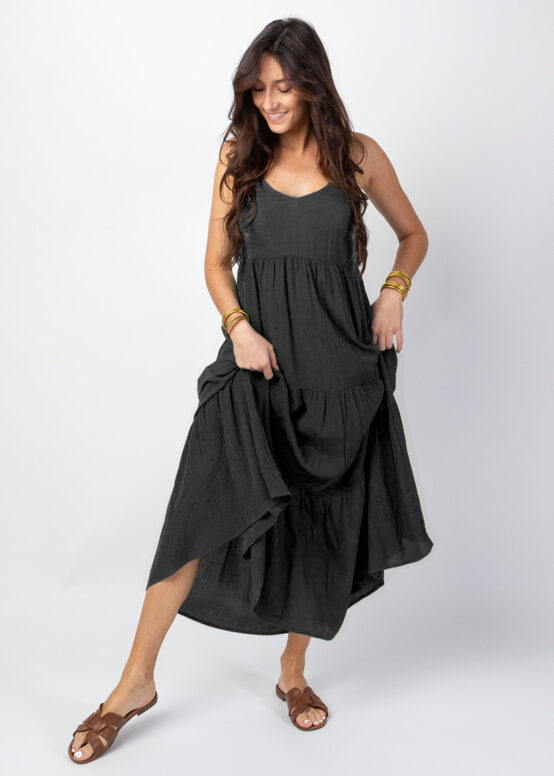 Robe longue MONICA Noir