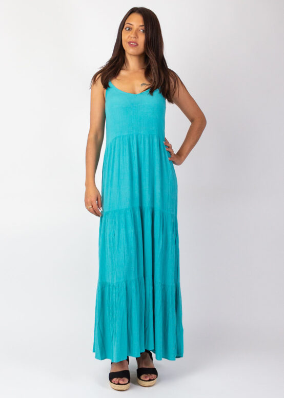 Robe longue MONICA Turquoise